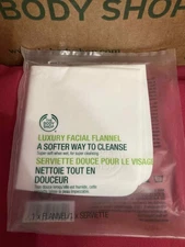 THE BODY SHOP Luxury Facial Flannel Cleansing Removing Make Up Discontinued Rare