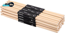 12 Pairs Drumsticks, Classic Maple 5B Oval Wood Tip Drum Sticks for Adults