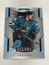 2020-21 Upper Deck Allure Hockey #102 - Maxim Letunov RC - San Jose Sharks