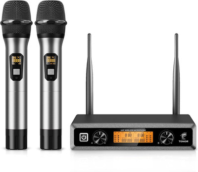 TW820 Drahtlose Mikrofone, Metall Dual Professionelles UHF Kabellos Dynamisches Mikrofon, Ha
