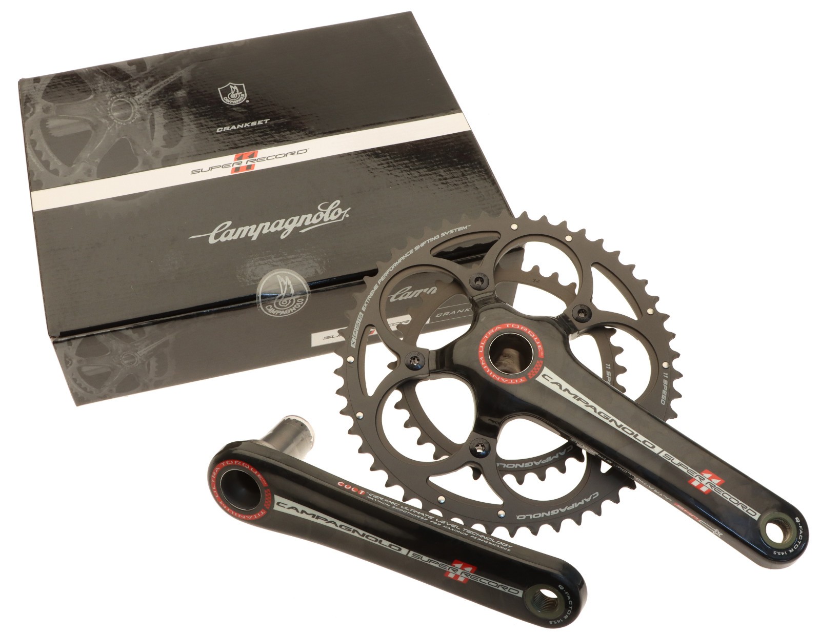 Campagnolo Super Record Titanium Crankset 5034T Compact CT 11s 175mm 11 NEW 86790₽