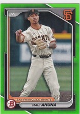 2024 TOPPS BOWMAN #BP-26 MAUI AHUNA GREEN 295/399- SAN FRANCISCO GIANTS