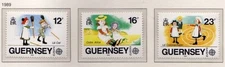 Guernsey 1989 Europa. Children's Toys and Games SG 451-453 MNH