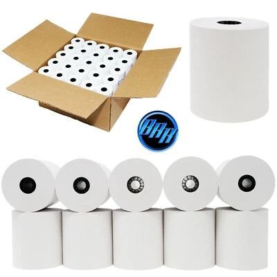 BUYREGISTERROLLS® 3" 1 PLY X 150' FT KITCHEN PRINTER PAPER ROLL FREE SHIPPING BOND PAPER ROLLS