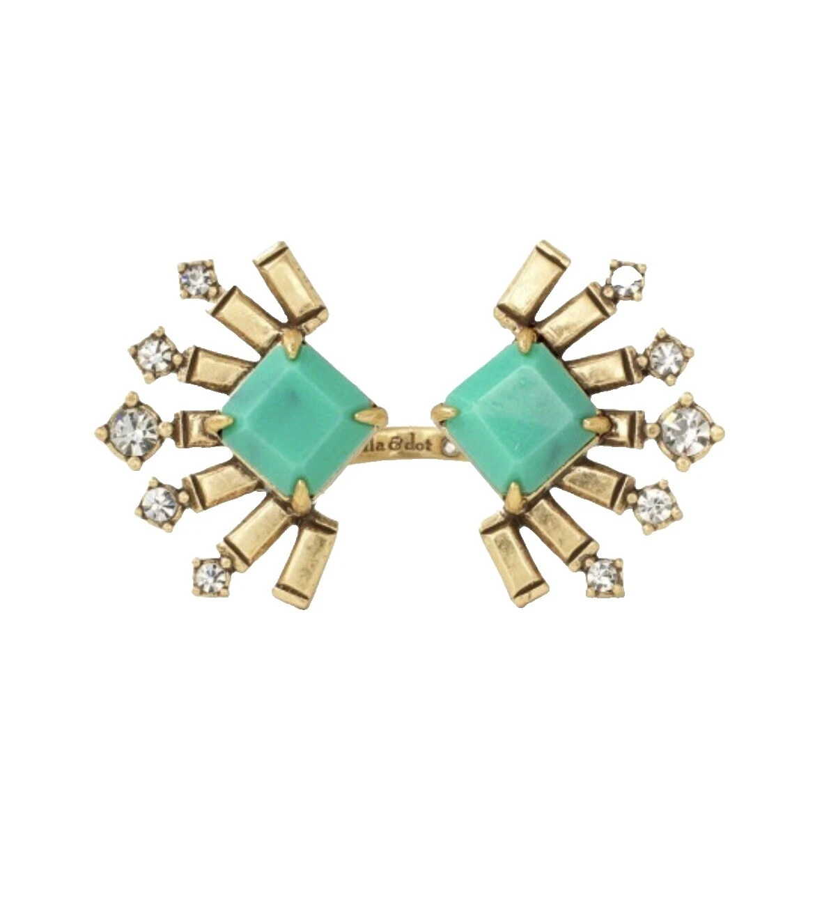 Resin Yellow Gold Plated Fashion Rings