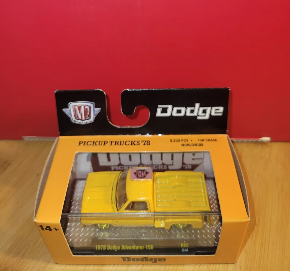 M2 Machines CHASE 1978 Dodge Adventurer 150 Stepside Pickup 1:64  - Image 2 of 2