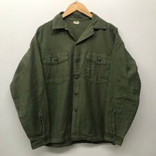 Vintage OG107 Fatigue Shirt, 15 1/2 x 35 US Army 1960's-1970's J-72