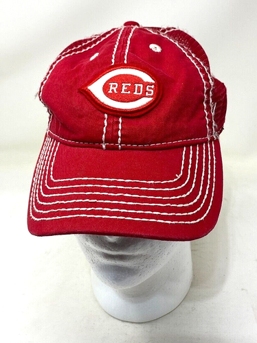 Baseballmütze CINCINNATI REDS verstellbar rot Used-Look Nähte MLB sehr guter Zustand - Bild 1 von 4