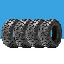 Set 4 25x8-12 ATV UTV Tires 25x8x12 6Ply 25x8 12 All Terrain Off-Road Tubeless