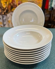 NINE Thomas Rosenthal Group Germany White Rimmed Soup Bowl 8 1/4"