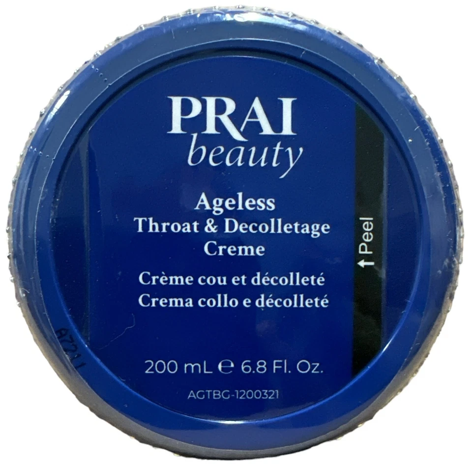 PRAI Beauty Ageless Throat & Decolletage Anti-Aging Neck Creme, 6.8 Fl Oz *RARE* - Image 2 of 3
