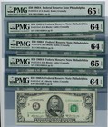 New ListingFr. 2115-C $50 1969A Federal Reserve Note 5 Consecutive #933508-4 64-65Epq Pmg