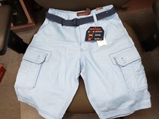 Wearfirst Boys Cargo Short, Blue Bell  Size 10