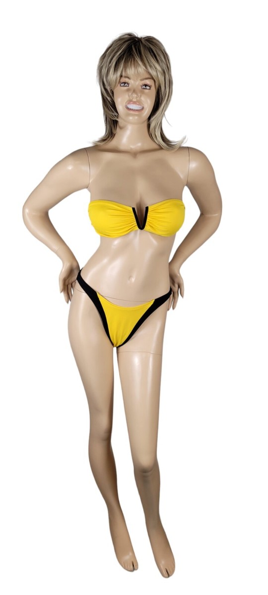 Vtg 90s Body Glove Robin Piccone Bikini Swimsuit High Cut Size 9