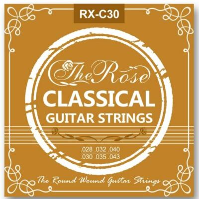 6x Gitarrensaiten Klassikgitarre Konzertgitarre Nylonsaiten Seiten Nylon - Rose
