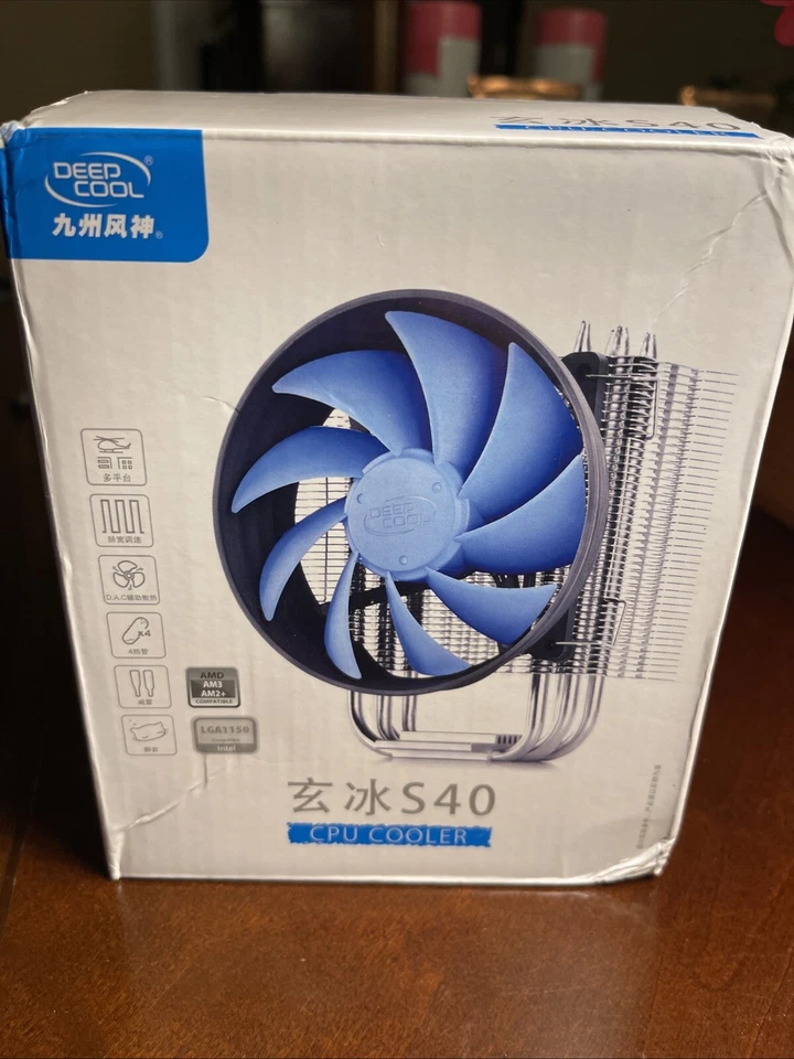 DEEPCOOL GAMMAXX S40 CPU Cooler - 4 Heatpipes Round Fan for INTEL/AMD AM3 AM2+ - Image 4 of 4