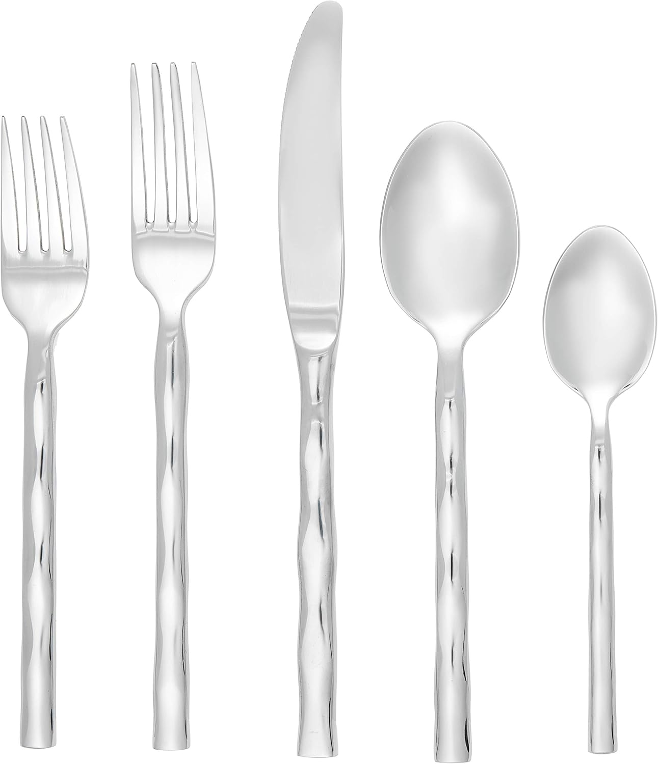 20-Piece Calypso Stainless Steel Flatware Set for 4-Person Dining
