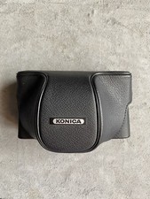 KONICA Camera Case, small , black, vintage