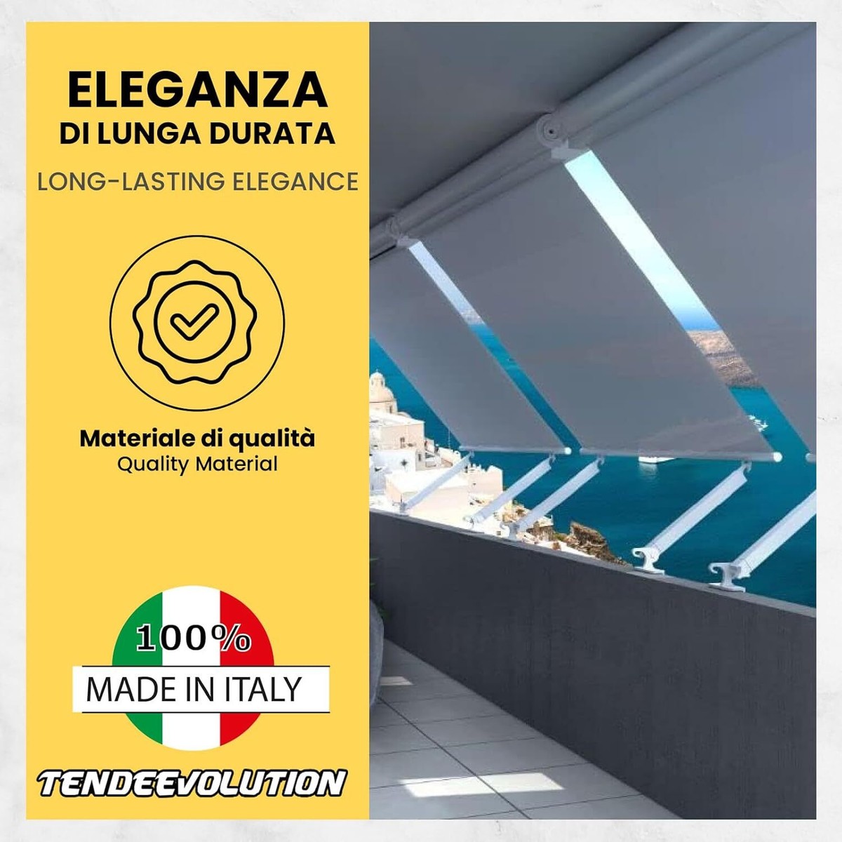 Kit Hardware Per Tenda Da Sole TooTaci - Acciaio Inox 304 Con Pulegge, Corda Nylon 10m, 22 Viti - 3