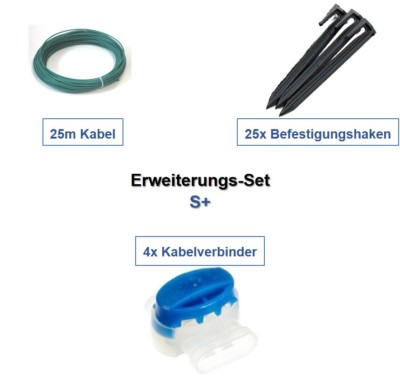 Erweiterungs-Set S+ Yardforce Kabel Haken Verbinder Erweiterung Paket Set Kit