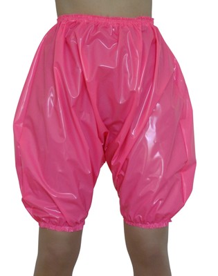 pink pvc shorts