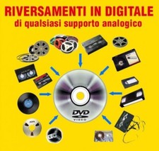 Riversamenti Cassette VHS VHS-C Hi8 Video8 Digital8 miniDV 8mm Musicassette