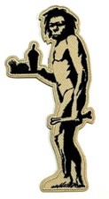 Banksy's Graffiti Patch [Fast Food Caveman] Wall Art Memorabilia Logo Cave Man