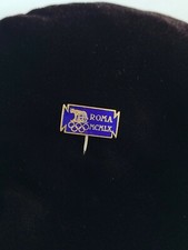 Spilla spilla bavero olimpica Roma MCMLX vintage anni 60 smalto blu Italia CONI usata