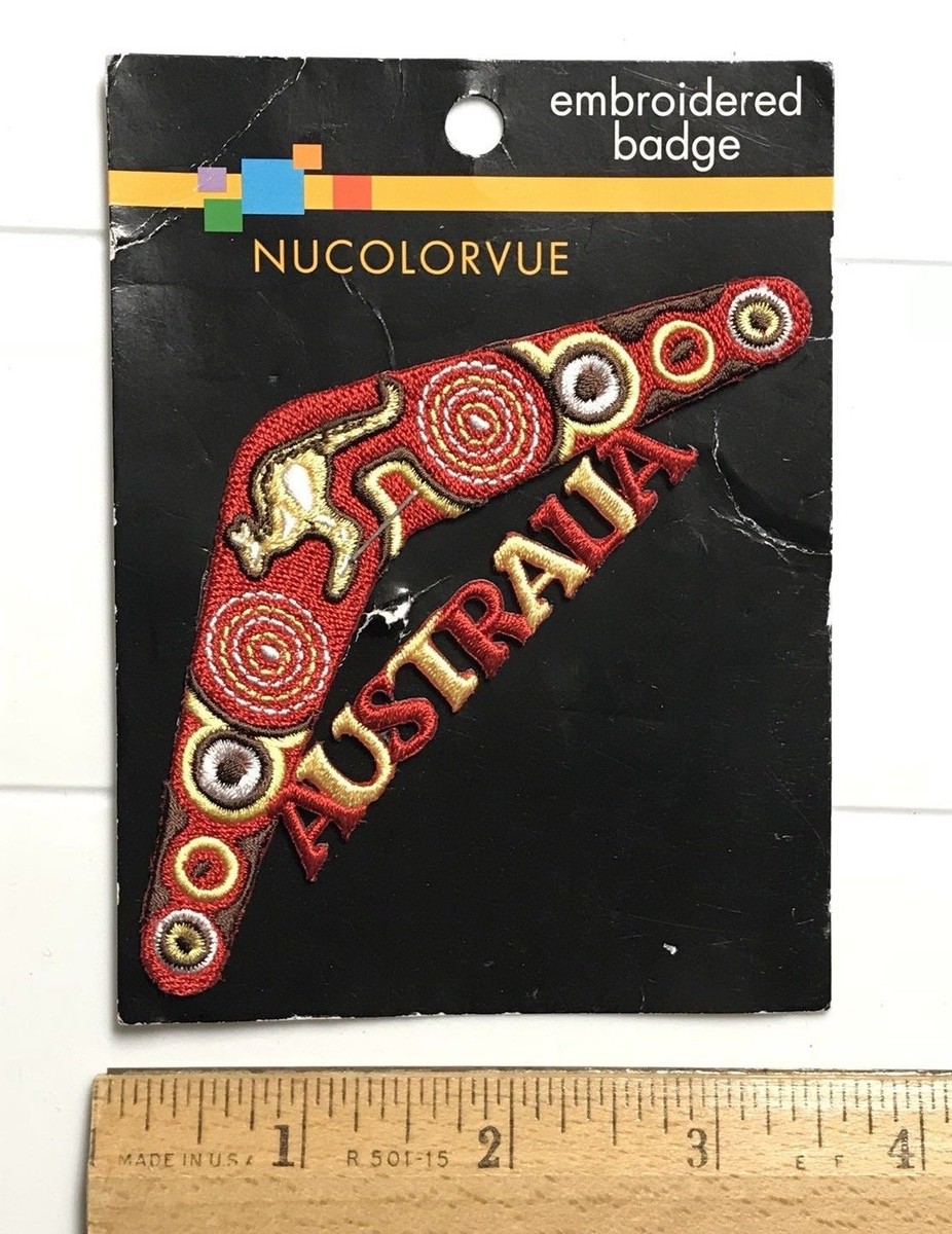 NIP Australia Boomerang Kangaroo Australian Embroidered