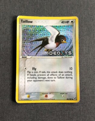 Volatile Graubünder Taillow 80/107 - Pokemon - Reverse Holo EX Deoxys - Englisch