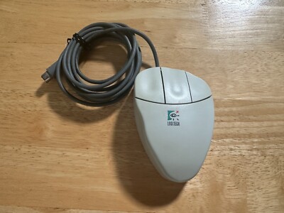 Logitech Mouseman M-CQ38 3-Button Wired Ball Mouse PS/2 Retro Gaming and Unix 