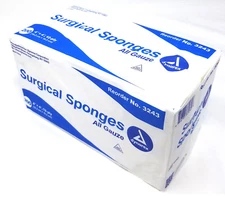 Dynarex Non Sterile Surgical Sponges All Gauze Wound Pads 4X4 12 Ply 200 Count