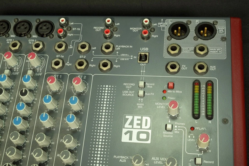 Allen & Heath ZED-10 Multipurpose Mixer for Live Sound and Recording Good - Image 2 of 4