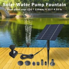 Solar Water Panel Power Fountain Pump Kit Pool Garden Watering B1X0 Submer D0P1