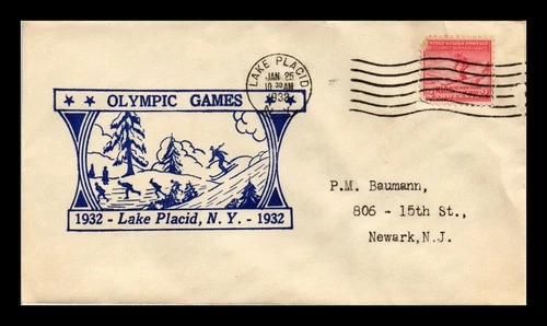 US COVER III OLYMPIC WINTER GAMES LAKE PLACID NEW YORK FDC SCOTT 716