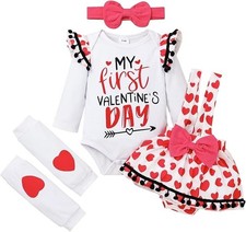 My First Valentine Outfit for Infant Baby Girl Valentine's Outfits 0-3M