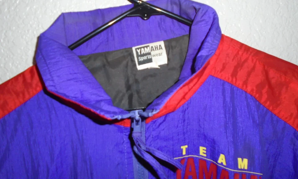 Vintage Team Yamaha Racing Snowmobile windbreaker Jacket light weight Medium - Image 3 of 3