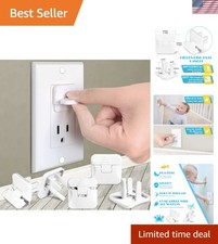 White Child Proof Outlet Covers - 38-Pack for Total Peace of Mind