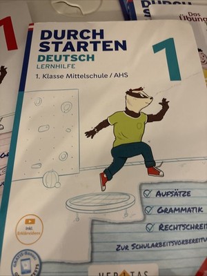 Durchstarten 1. Klasse-Deutsch Ahs-Lernhilfe von G. Blieberger, 5. Auflage 2023