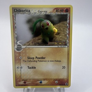 2006 Pokemon EX Dragon Frontiers Chikorita Delta Species Reverse Holo #44/101