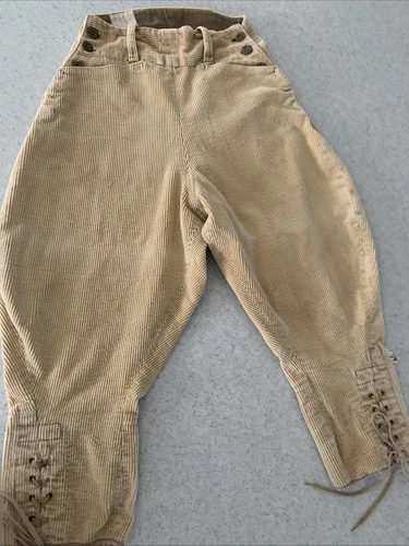 WW2 Military Women’s British Land Army Cream Corduroy Breeches 1940’s