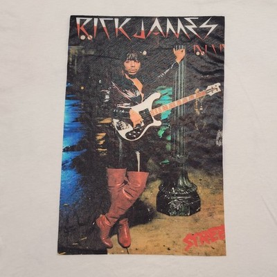 D's Tees VINTAGE RICK JAMES STREET SONGS IMAGE ORIGINAL 90's T-Shirt SZ: XL