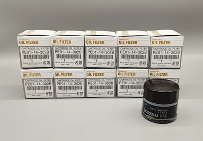 10PCS OEM Genuine Oil Filter PE01-14-302B/302A For Mazda Cartridge Fast Shipping