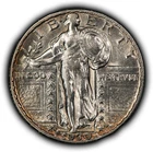 1930-S 25c Standing Liberty Silver Quarter - AU/UNC - SKU-Y6413