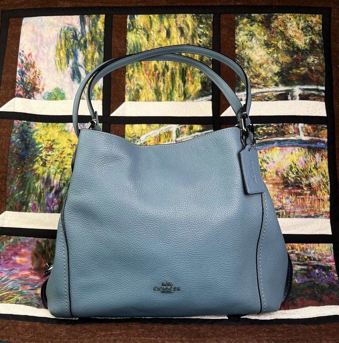 Coach Edie Blue Bags & Handbags for Women for sale | eBay