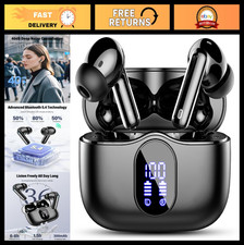 Wireless Bluetooth 5.4 Earbuds, Noise Cancelling, IP7 Waterproof, Clear Calls, B