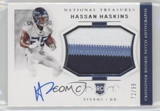 2022 National Treasures Crossover Rookie /99 Hassan Haskins Patch Auto 1k54