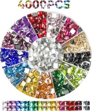 Rhinestones Diamond Painting Beads, 200 pcs per color beads, Square
