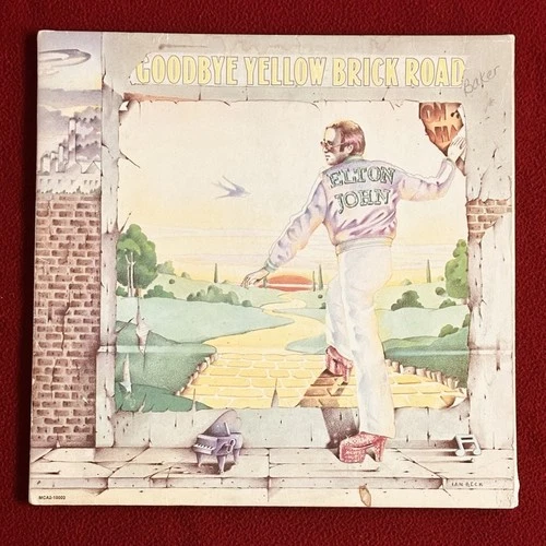 ELTON JOHN Goodbye Yellow Brick Road 2LP 1973 MCA2-10003 1st US Press G+/VG+