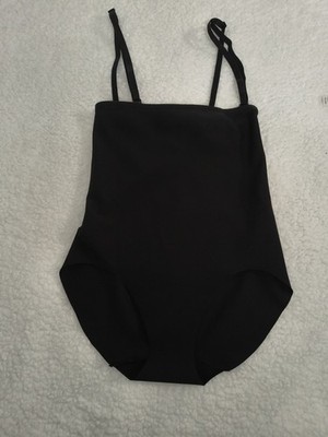 Intimissimi Women s Black Bodysuit Size M Adjustable Straps Soft Stretch Minimal